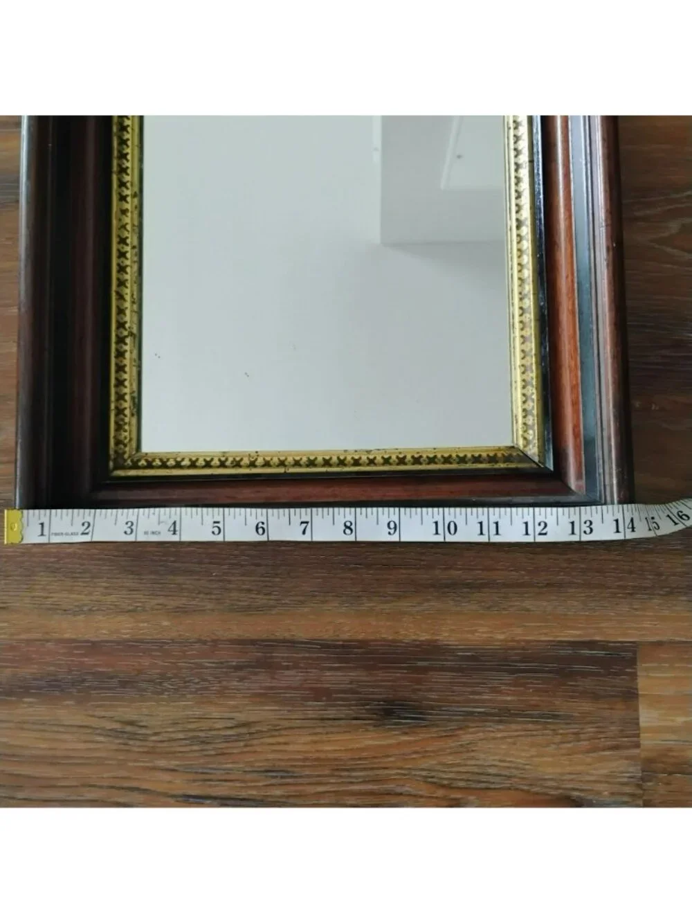 Antique Eastlake Victorian Mirror, Ornate Gold Gilt Walnut Wood Frame 16